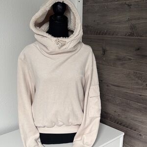 ALO Yoga Cream Fleece-Lined Jacket